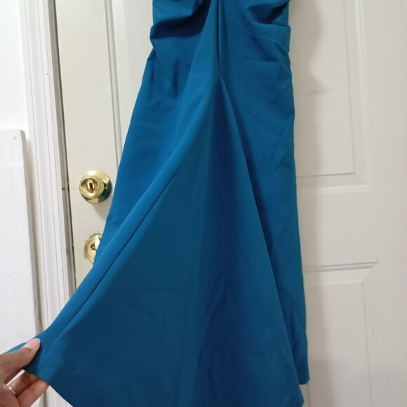 Nicole Miller Strapless Ruched Evening Gown Size 6 Womens - Picture 9 of 13